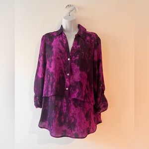 Michael Kors - Purple Tie dye Blouse/ top